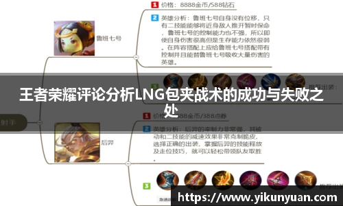 王者荣耀评论分析LNG包夹战术的成功与失败之处