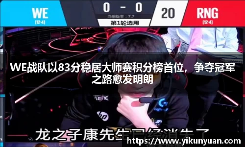 WE战队以83分稳居大师赛积分榜首位，争夺冠军之路愈发明朗